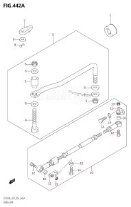 DF100A From 10003F-410001 (E03)  2014 drawing DRAG LINK