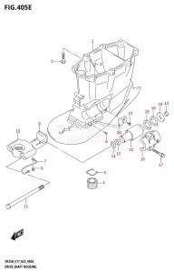 DF250 From 25003F-040001 (E01 E03 E40)  2020 drawing DRIVE SHAFT HOUSING (DF250ST:X-TRANSOM)