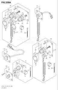 17502Z-210001 (2012) 175hp E03-USA (DF175Z) DF175Z drawing OPT:SWITCH