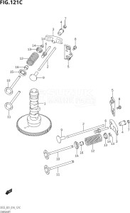 02503F-410001 (2014) 25hp E01-Gen. Export 1 (DF25  DF25A  DF25AT  DF25ATH  DF25Q  DF25R) DF25 drawing CAMSHAFT (DF25Q:E01)