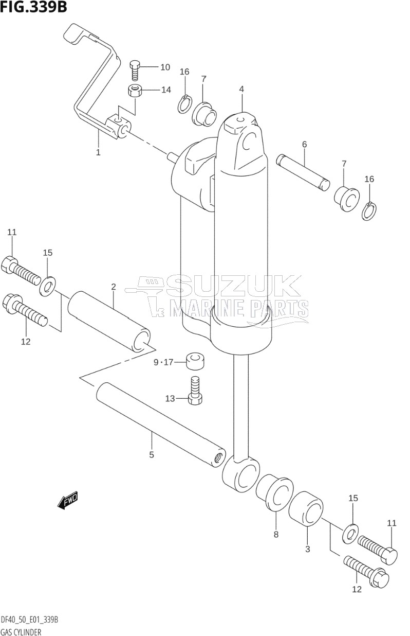 GAS CYLINDER ((DF40QH,DF50WQH):(K1,K2,K3,K4,K5,K6,K7,K8,K9,K10),DF50QH:(K1,K2,K10))