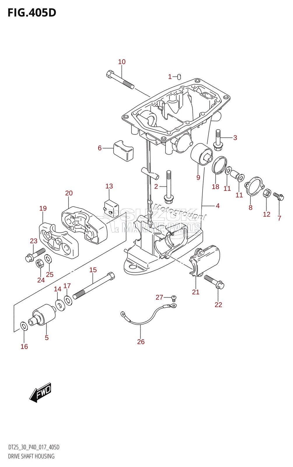 DRIVE SHAFT HOUSING (DT30:P40)