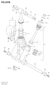 22501Z-421001 (2004) 225hp E01-Gen. Export 1 (DF225ZK4) DF225Z drawing TRIM CYLINDER (L-TRANSOM)