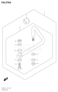 15003F-040001 (2020) 150hp E01 E03 E40-Gen. Export 1 - USA (DF150AT) DF150A drawing OPT:DRAG LINK