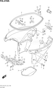 03003F-140001 (2021) 30hp P01 P40-Gen. Export 1 (DF30A   DF30AQ   DF30AR   DF30AT  DF30AT    DF30AT   DF30ATH  DF30ATH    DF30ATH) DF30A drawing SIDE COVER (DF25A,DF30AQ)