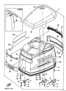 250B drawing FAIRING-UPPER