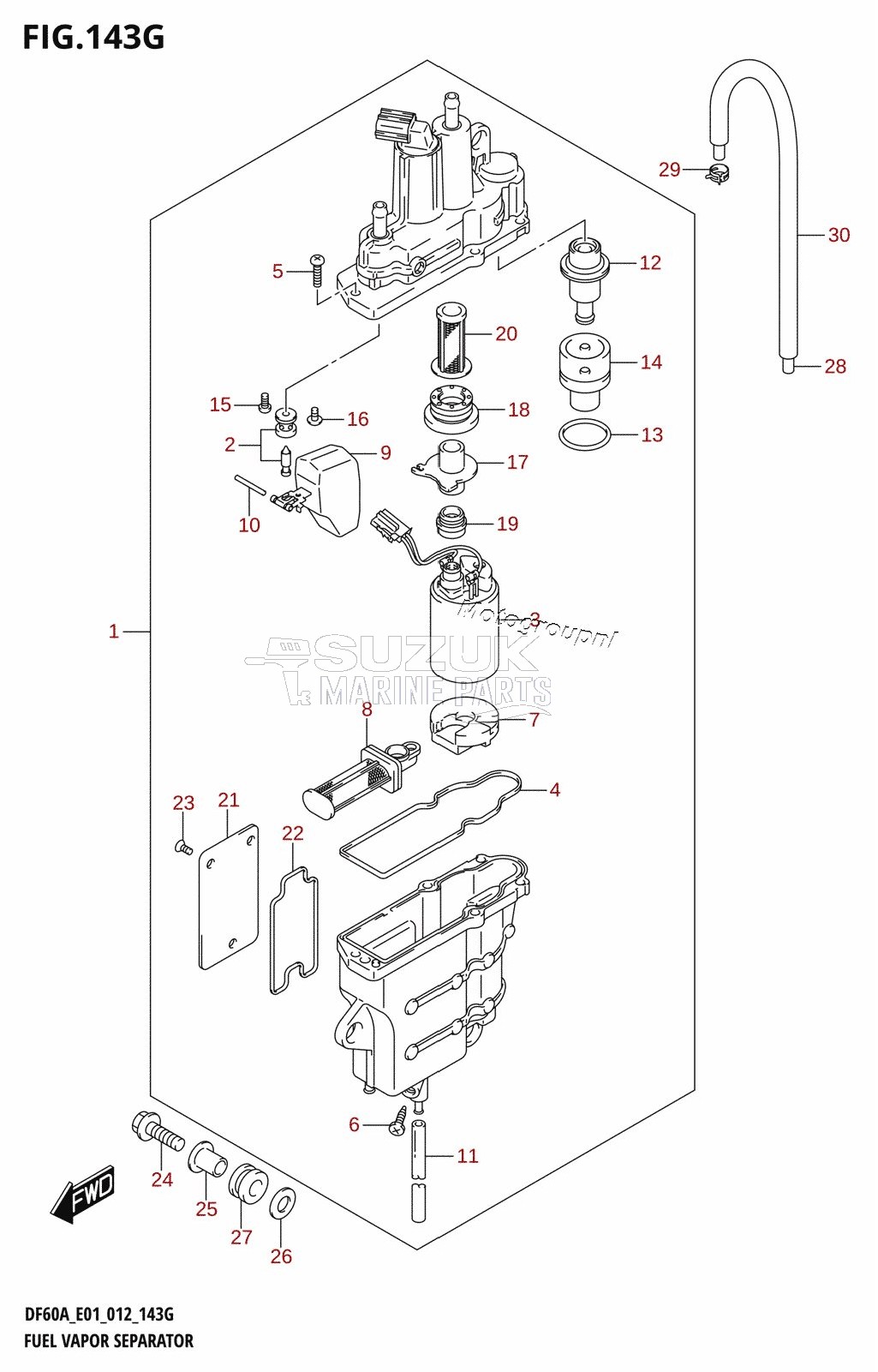 FUEL VAPOR SEPARATOR (DF60A:E40)