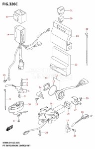 DF300A From 30002P-240001 (E40)  2022 drawing PTT SWITCH /​ ENGINE CONTROL UNIT (DF250ATSS)