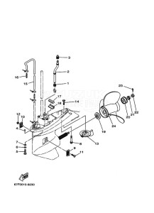 F100A drawing PROPELLER-HOUSING-AND-TRANSMISSION