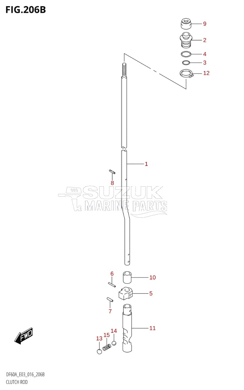 CLUTCH ROD (DF50A:E03)