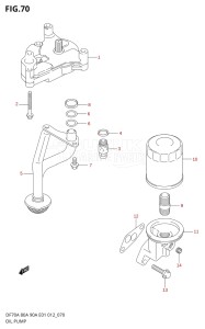 08002F-310001 (2013) 80hp E40-Costa Rica (DF80A) DF80A drawing OIL PUMP