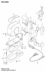 DF40A From 04003F-210001 (E01)  2012 drawing OPT:REMOTE CONTROL ASSY SINGLE (1)