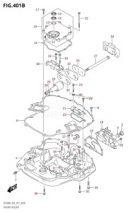 DF250A From 25003P-710001 (E03)  2017 drawing ENGINE HOLDER (DF250A:E03)