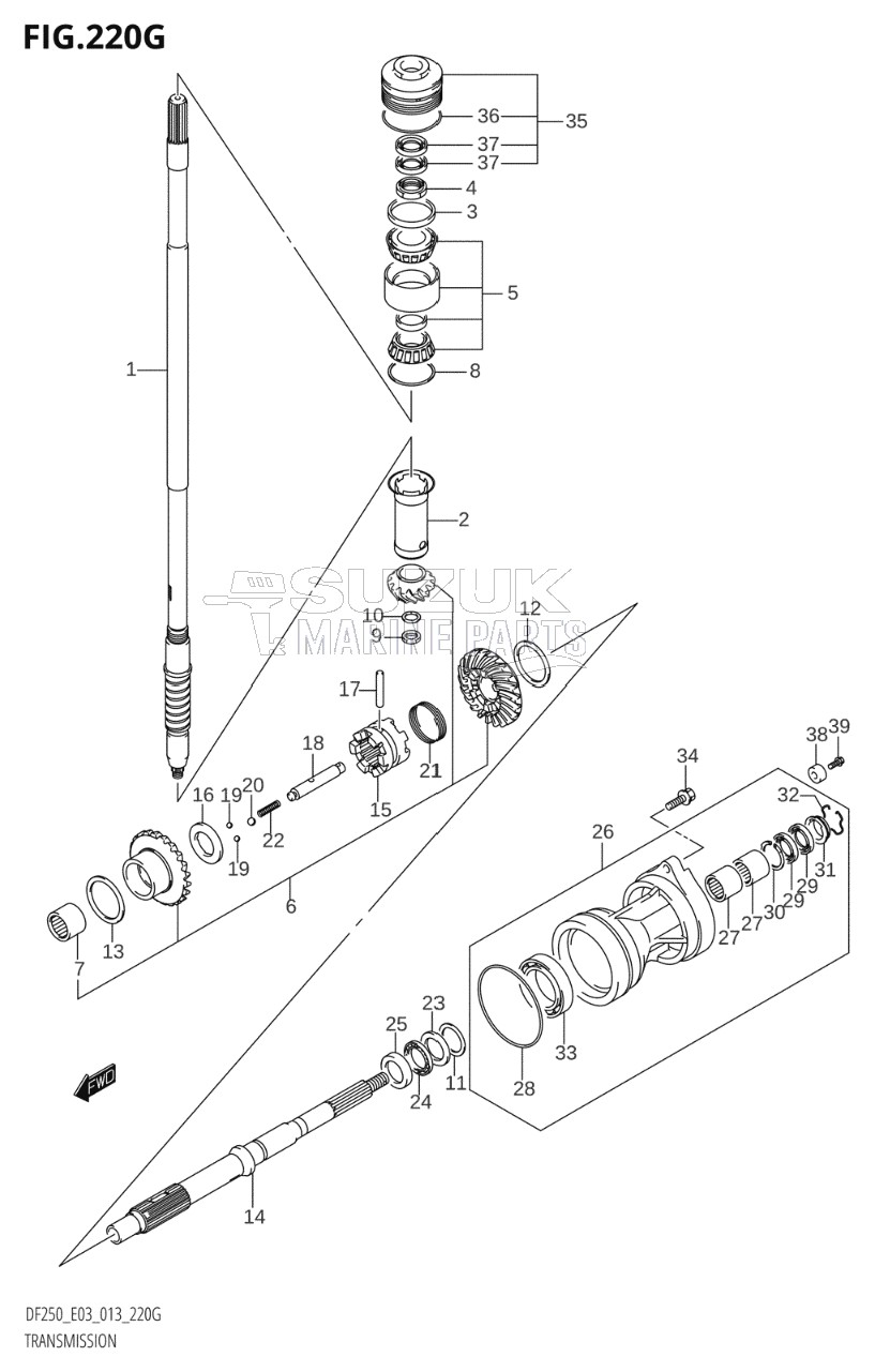 TRANSMISSION (DF250ST:E03)