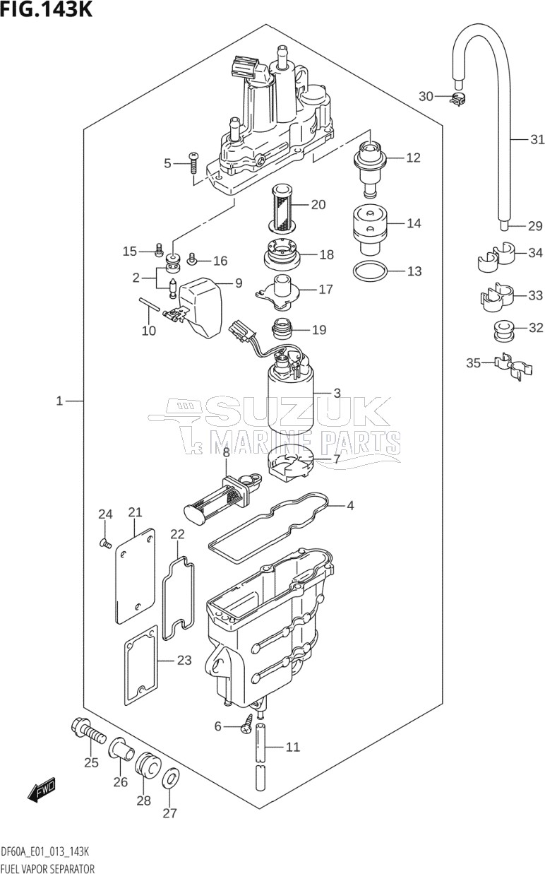 FUEL VAPOR SEPARATOR (DF60AQH:E40)