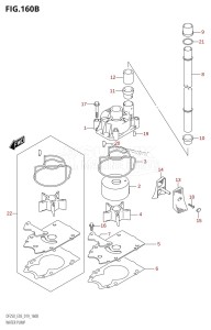 DF250Z From 25003Z-910001 (E03 E40)  2019 drawing WATER PUMP (DF250ST)