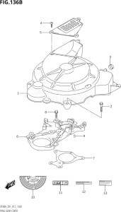 04003F-210001 (2012) 40hp E01-Gen. Export 1 (DF40AQH  DF40AT) DF40A drawing RING GEAR COVER (DF40AQH:E01)