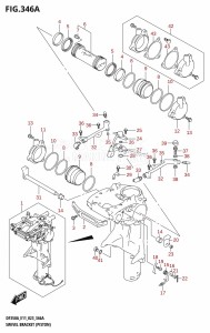 DF350A From 35001F-240001 (E11)  2022 drawing SWIVEL BRACKET (PISTON) (DF350AMD,DF300BMD)