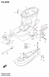 DF300AP From 30002P-910001 (E01 E40)  2019 drawing DRIVE SHAFT HOUSING (XX-TRANSOM)