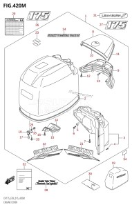 DF150ZG From 15002Z-510001 (E03)  2015 drawing ENGINE COVER (DF175TG:E03)