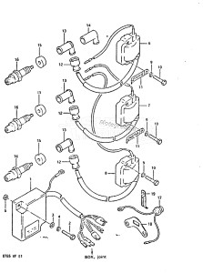 DT85 From 8501-410444 till 412597 ()  1984 drawing IGNITION