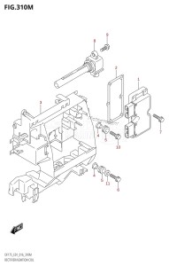 DF175TG From 17502F-610001 (E01 E40)  2016 drawing RECTIFIER /​ IGNITION COIL (DF175TG:E40)