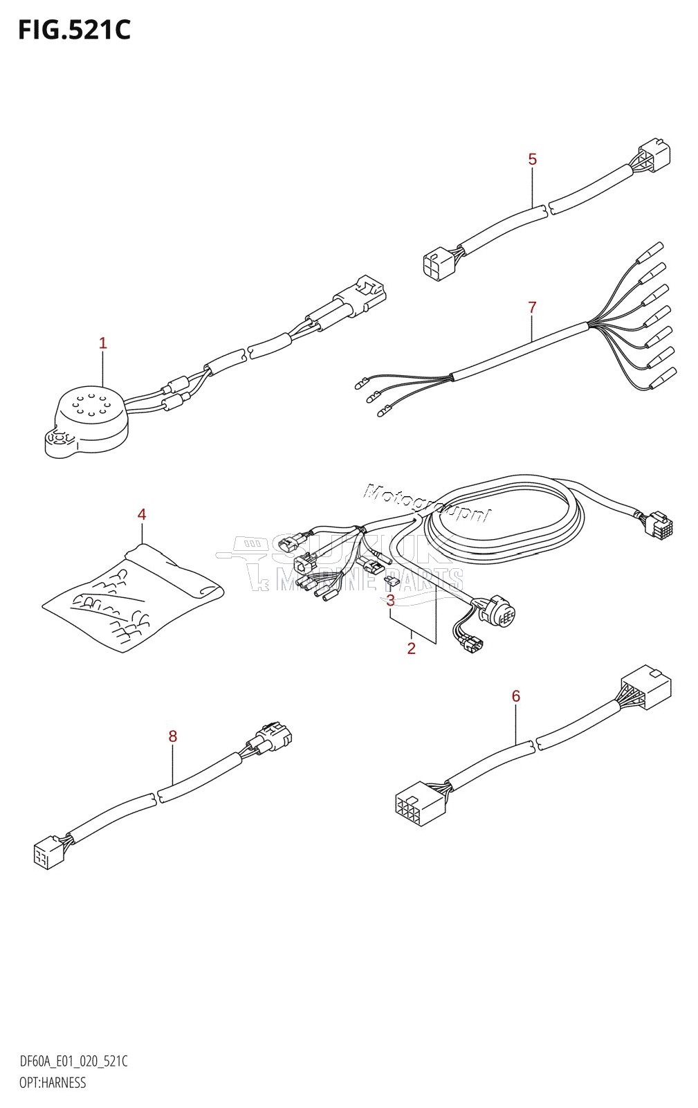 OPT:HARNESS (DF60ATH,DF50AVTH,DF60AVTH)