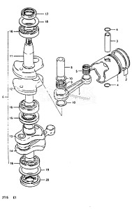 DT15 From 01501-718639 ()  1987 drawing CRANKSHAFT