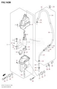 DF150Z From 15002Z-210001 (E03)  2012 drawing FUEL VAPOR SEPARATOR (DF150Z:E03)