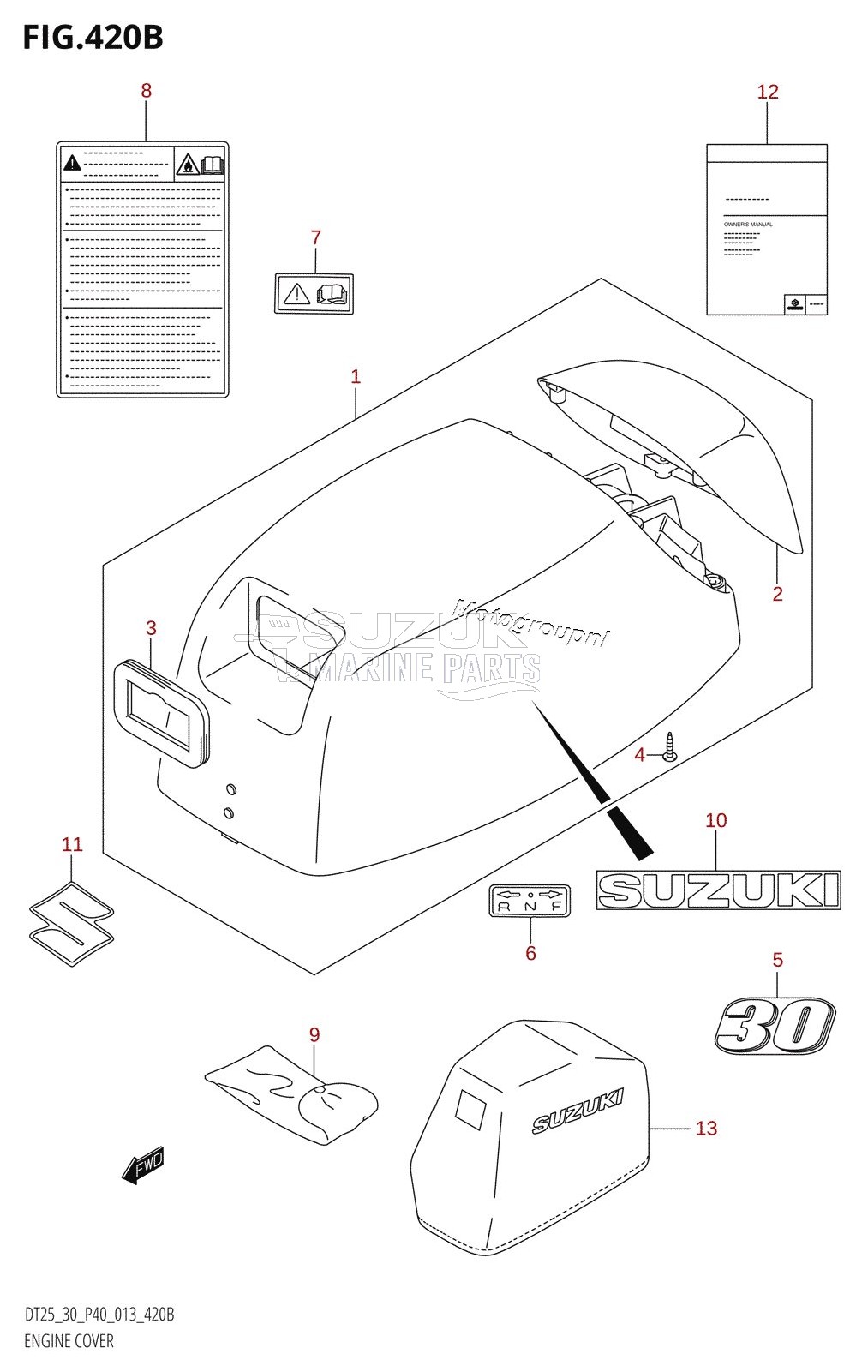 ENGINE COVER (DT30:P40)