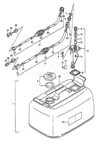 Outboard DT 55 drawing Fuel Tank