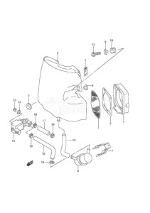 Outboard DF 40 drawing Silencer