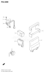 10003F-410001 (2014) 100hp E01 E40-Gen. Export 1 - Costa Rica (DF100AT  DF100BT) DF100A drawing PTT SWITCH / ENGINE CONTROL UNIT (DF115AZ:E01)