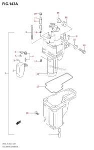 DF70 From 07001F-980001 (E40)  2009 drawing FUEL VAPOR SEPARATOR (W,X)