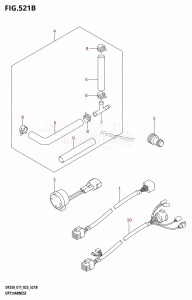 DF250 From 25003F-040001 (E01 E03 E40)  2020 drawing OPT:HARNESS (022,023)