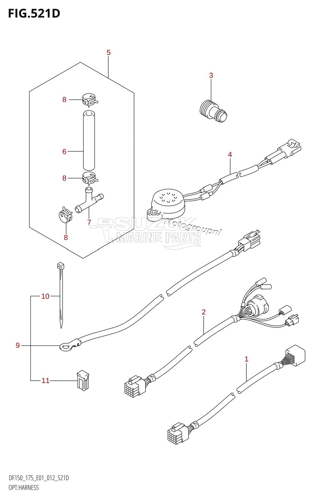 OPT:HARNESS (DF150Z:E40)