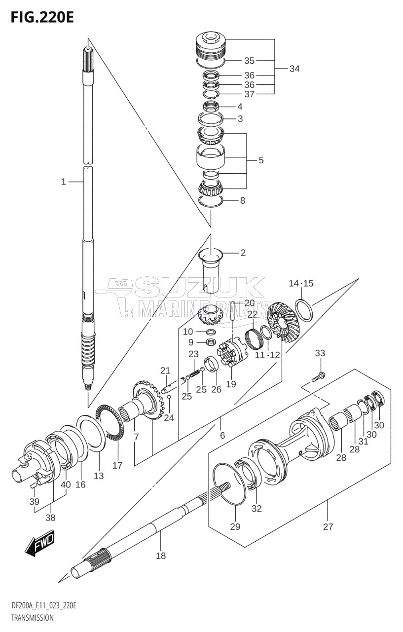 TRANSMISSION (DF150AS:(022,023))