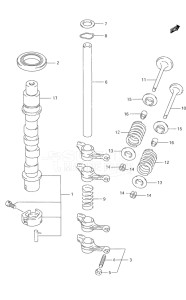 Outboard DF 9.9 drawing Camshaft