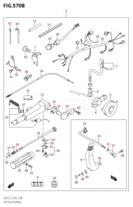 DF15 From 01502F-680001 (P03)  2006 drawing OPT:TILLER HANDLE (DF9.9R:(K5,K6,K7,K8,K9))