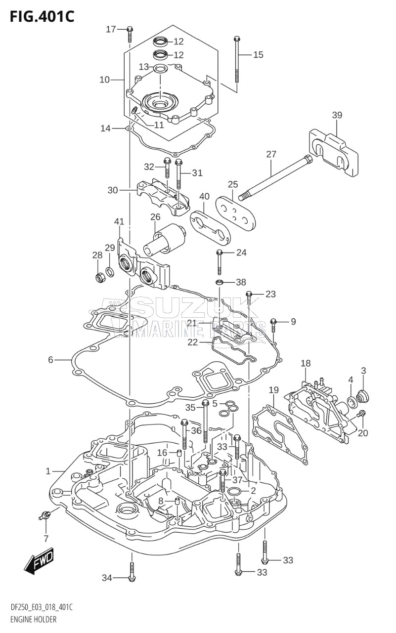 ENGINE HOLDER (DF250ST)