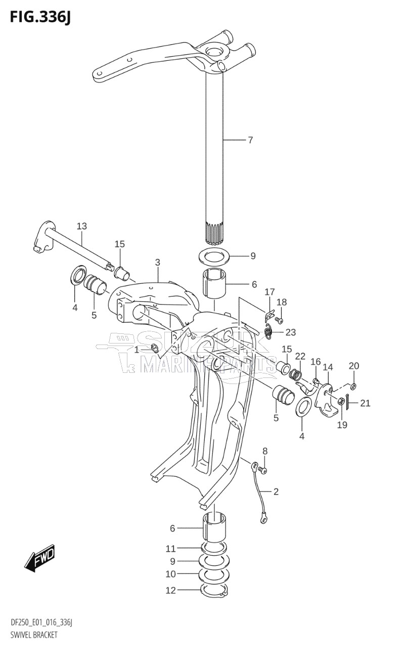 SWIVEL BRACKET (DF250T:E01)