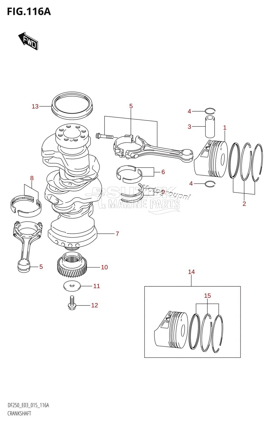 CRANKSHAFT (DF200T:E03)