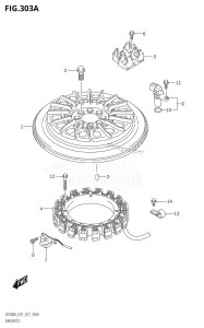 DF250A From 25003P-710001 (E01 E40)  2017 drawing MAGNETO