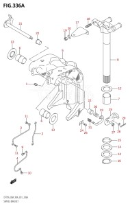 09003F-010001 (2010) 90hp E01 E40-Gen. Export 1 - Costa Rica (DF90ATHK10  DF90ATK10  DF90AWTHK10  DF90AWTK10) DF90A drawing SWIVEL BRACKET