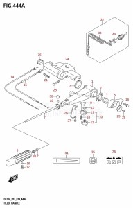 DF15A From 01504F-910001 (P03)  2019 drawing TILLER HANDLE (DF9.9B,DF9.9BTH,DF15A,DF15ATH,DF20A,DF20ATH)