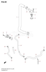 07003F-210001 (2012) 70hp E01 E40-Gen. Export 1 - Costa Rica (DF70A  DF70AT / DF70ATH  DF70ATH) DF70A drawing THERMOSTAT