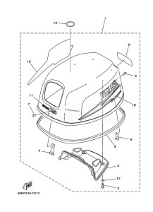 F13-5AEHL drawing FAIRING-UPPER