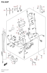 DF175TG From 17502F-610001 (E01 E40)  2016 drawing HARNESS (DF175Z:E40)