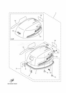 FT9-9LMHX drawing TOP-COWLING