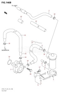 DF100 From 10002F-210001 (E01 E40)  2012 drawing FUEL PUMP (DF100T:E40)